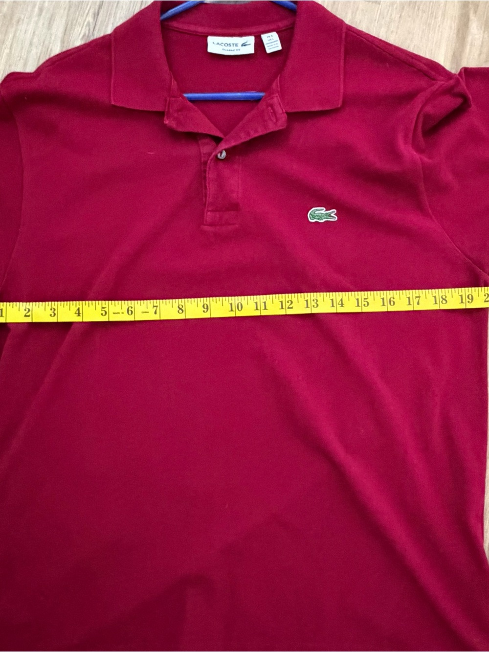 Lacoste Men's Deep Red Short-Sleeve Polo - Picture 5 of 6